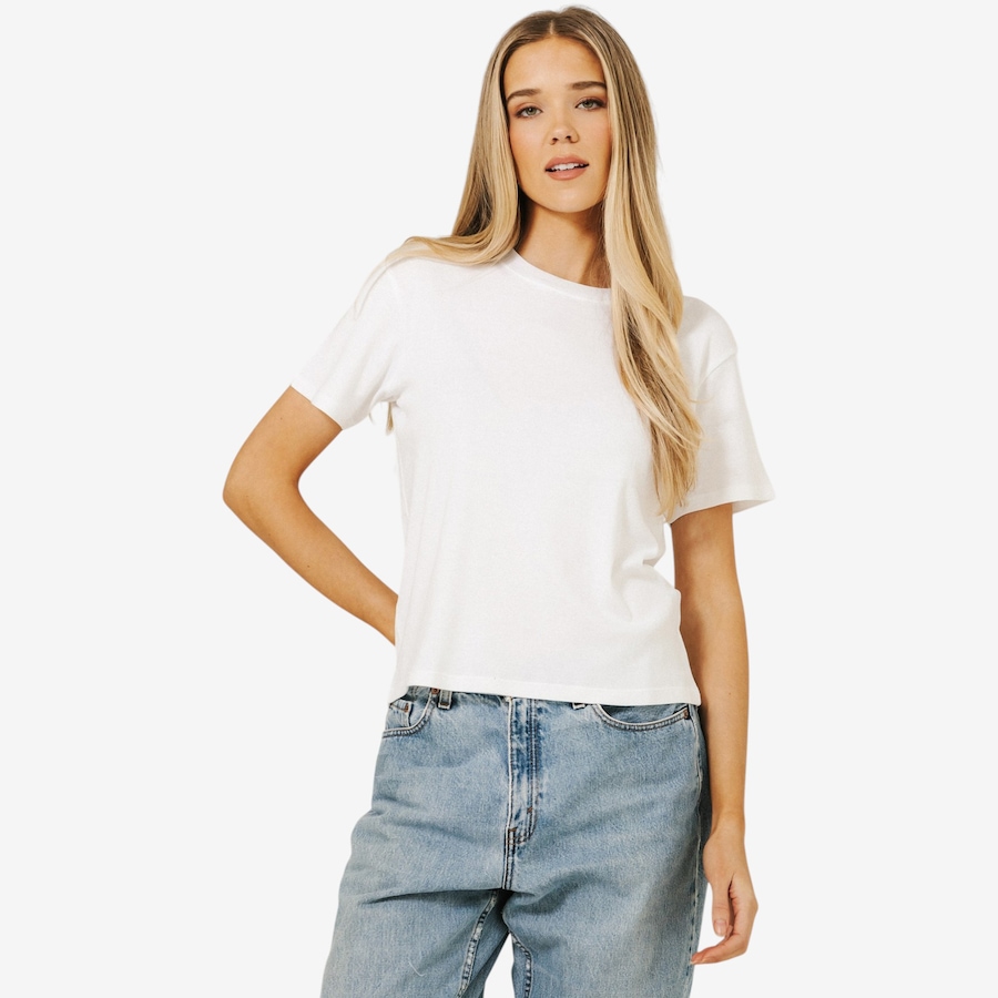 Image 121554_WHT.jpg, Product 121-554 / Price $88.00, Brunette The Label Light Cotton Paris Tee from Brunette The Label on TSC.ca's Fashion department