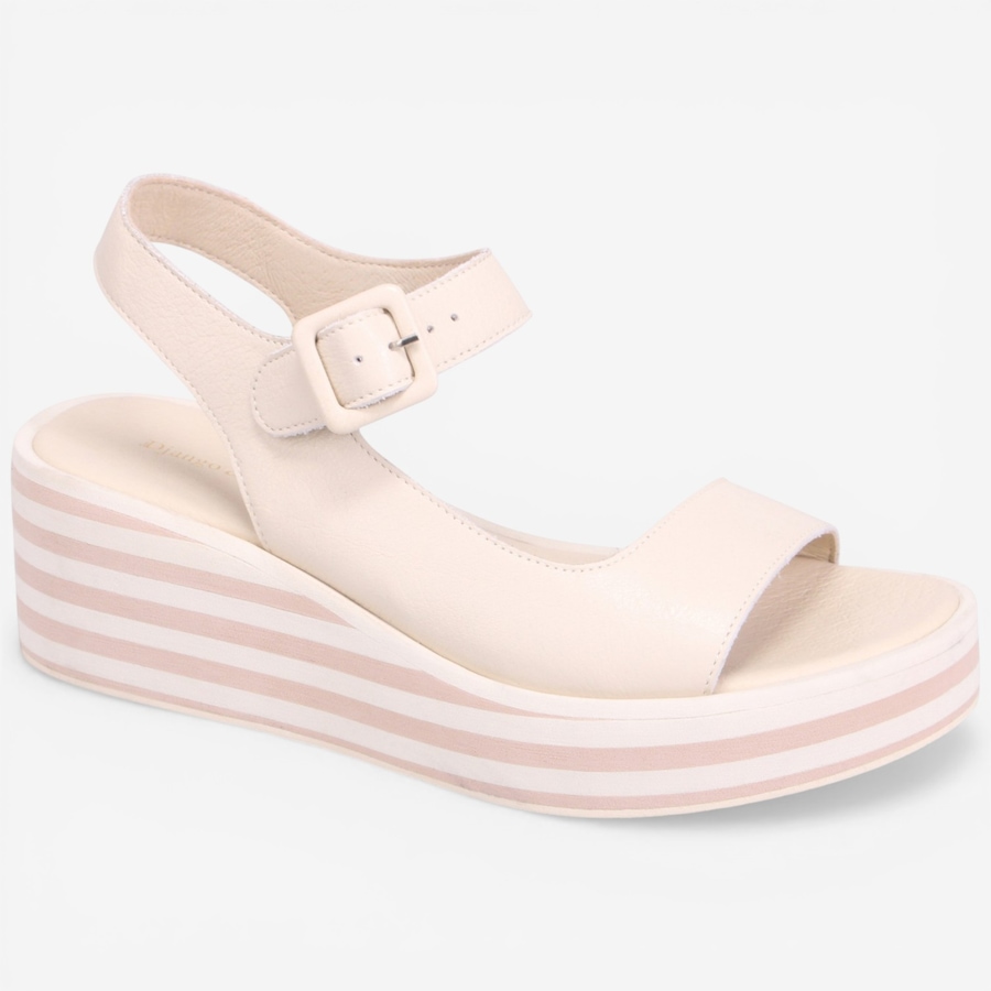Image 121644_MILK.jpg, Product 121-644 / Price $114.88, Django and Juliette Figg Wedge Sandal from Django & Juliette on TSC.ca's Shoes department