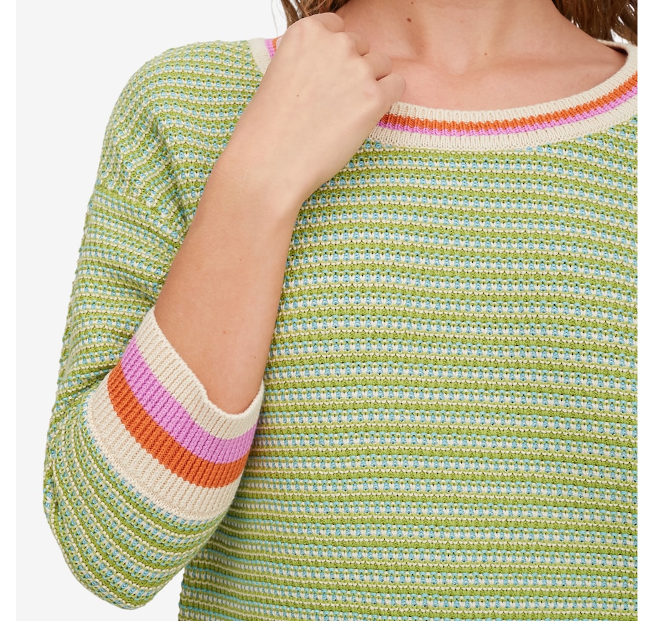 Image 121677_ALTMORE2.jpg, Product 121-677 / Price $69.88, claudia ev 3/4 Sleeve Scoop Neck Sweater from claudia ev on TSC.ca's Fashion department