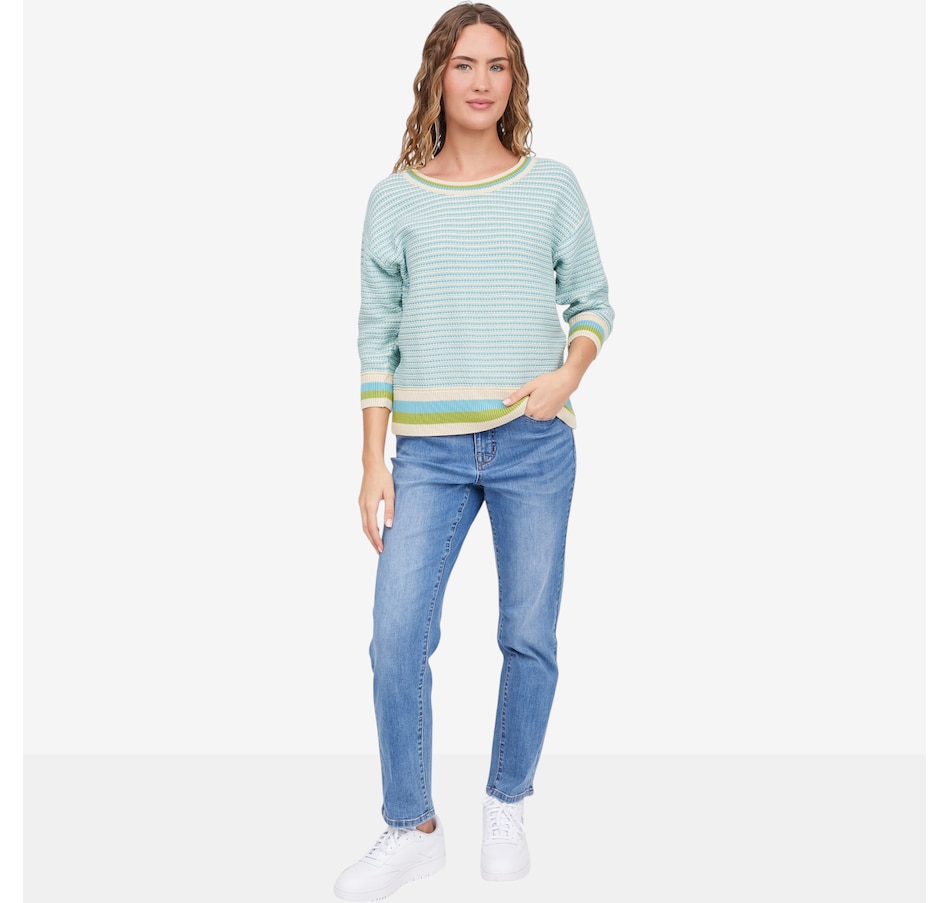 Image 121677_ALTMORE4.jpg, Product 121-677 / Price $69.88, claudia ev 3/4 Sleeve Scoop Neck Sweater from claudia ev on TSC.ca's Fashion department