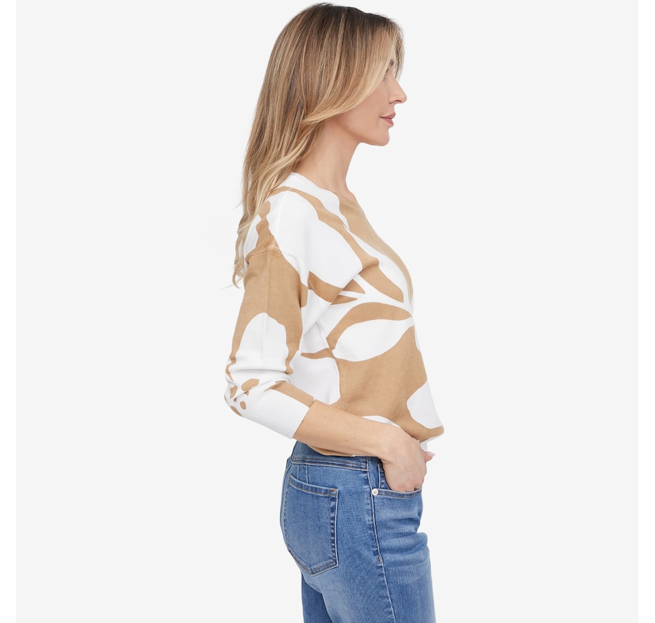 Image 121682_ALTMORE3.jpg, Product 121-682 / Price $89.00, claudia ev Soft Yarn 3/4 Sleeve Crewneck Sweater from claudia ev on TSC.ca's Fashion department