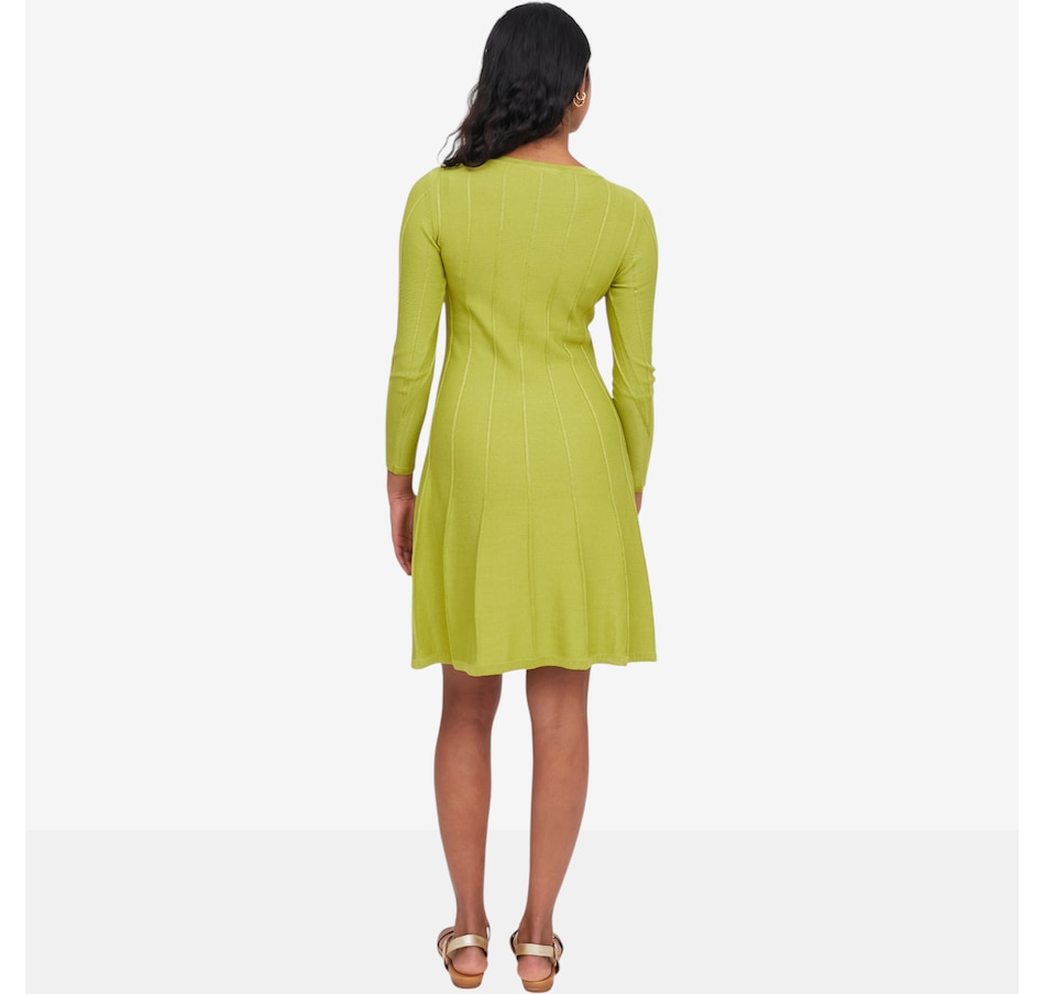 Image 121693_ALTMORE2.jpg, Product 121-693 / Price $69.99, Nina Leonard V-Neck A-Line Sweater Dress from Nina Leonard on TSC.ca's Fashion department