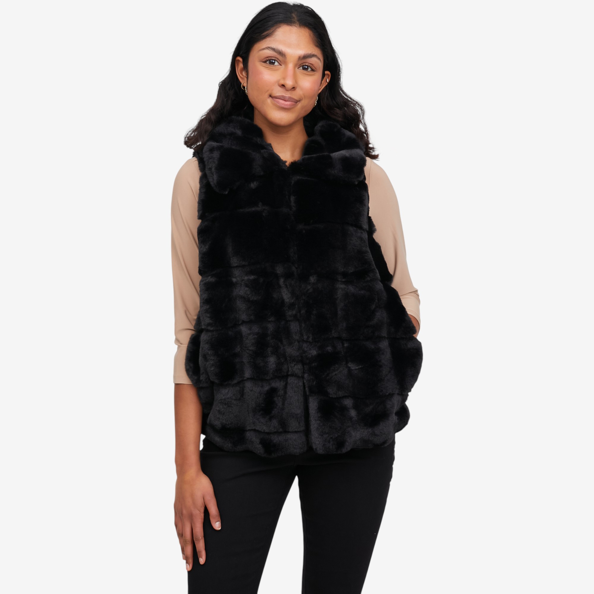 Nina Leonard Faux Fur Vest - TSC.ca