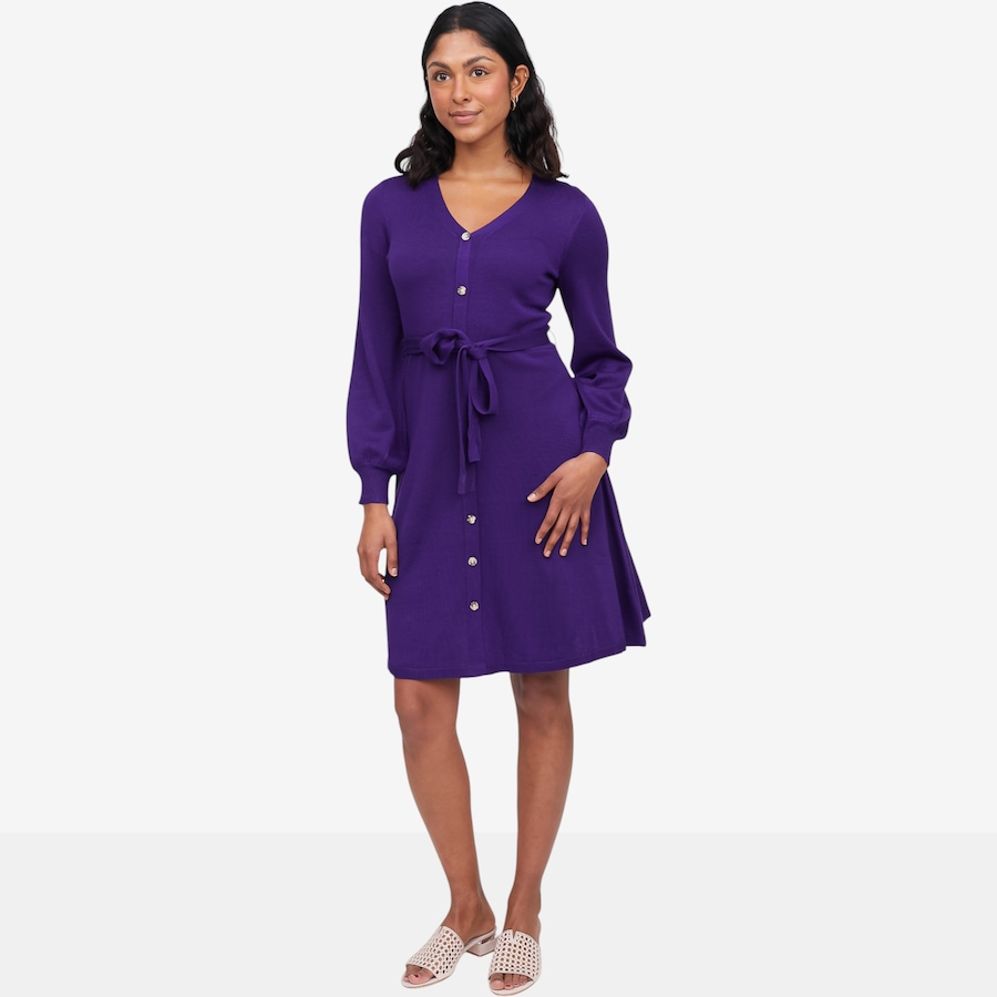 Image 121695_VIOIO.jpg, Product 121-695 / Price $19.33, Nina Leonard Button Front Sweater Dress from Nina Leonard on TSC.ca's Fashion department