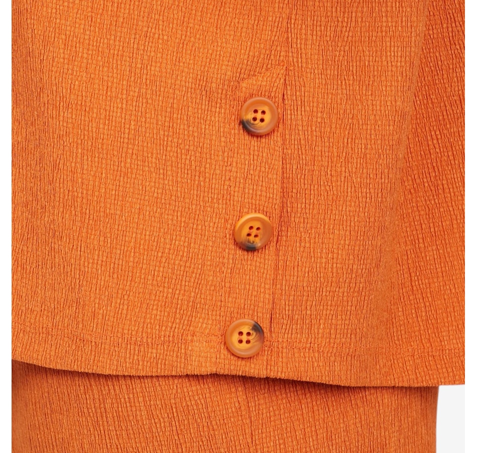Image 121749_ALTMORE4.jpg, Product 121-749 / Price $49.99, Kim & Co. Stretch Crinkle Knit Short Dolman Sleeve Top with Button Detail from Kim & Co. on TSC.ca's Fashion department
