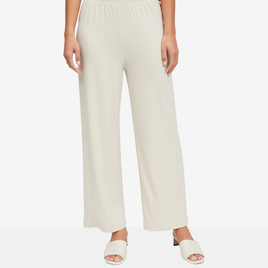 Image 121754_SAN.jpg, Product 121-754 / Price $49.88, Kim & Co. Border Print Brazil Knit Jersey Straight Leg Ankle Length Trouser from Kim & Co. on TSC.ca's Fashion department