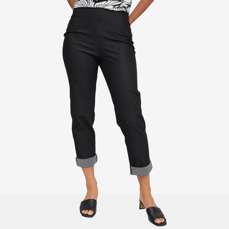 Image 121755_BLK.jpg, Product 121-755 / Price $89.99, Kim & Co. Deluxe Denim Knit Simone Ankle Length Narrow Leg Pant from Kim & Co. on TSC.ca's Fashion department