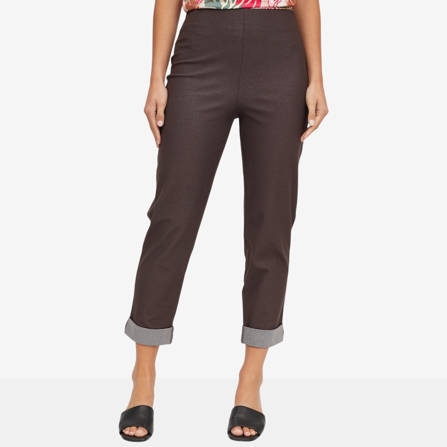 Image 121755_CHBRN.jpg, Product 121-755 / Price $89.99, Kim & Co. Deluxe Denim Knit Simone Ankle Length Narrow Leg Pant from Kim & Co. on TSC.ca's Fashion department