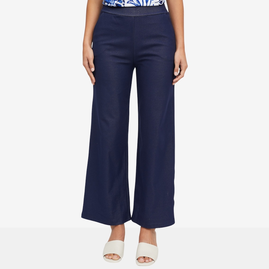 Image 121759_ID.jpg, Product 121-759 / Price $69.99, Kim & Co. Deluxe Denim Knit Wide Leg Trouser with Pockets from Kim & Co. on TSC.ca's Fashion department