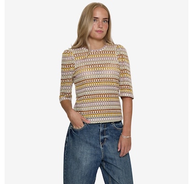 Peppercorn Bika Half-Sleeve Top