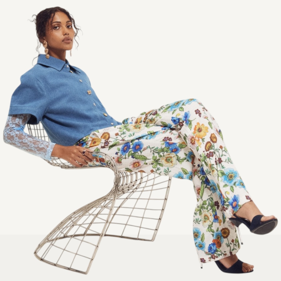 Image 121818_ALTMORE3.jpg, Product 121-818 / Price $139.88, Hilary MacMillan Antique Floral Wide Leg Pant from Hilary MacMillan on TSC.ca's Fashion department