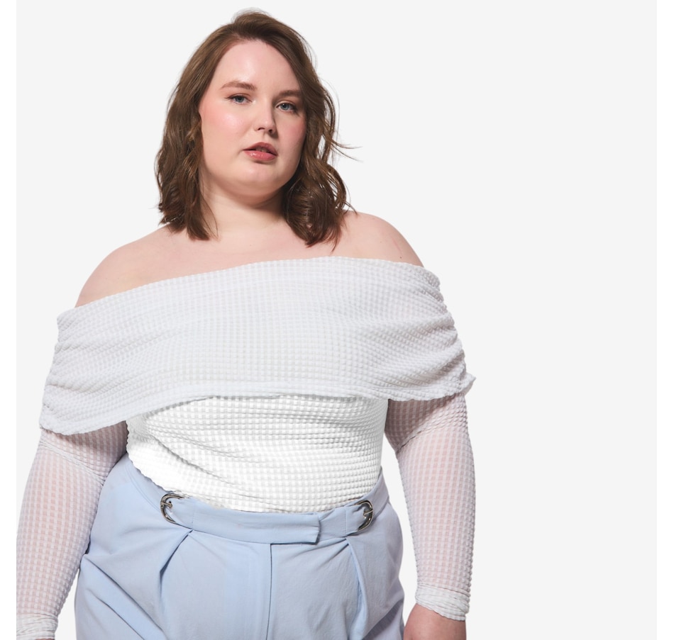 Image 121822_ALTMORE4.jpg, Product 121-822 / Price $79.88, Hilary MacMillan Geometric Knit Cowl Neck Top from Hilary MacMillan on TSC.ca's Fashion department