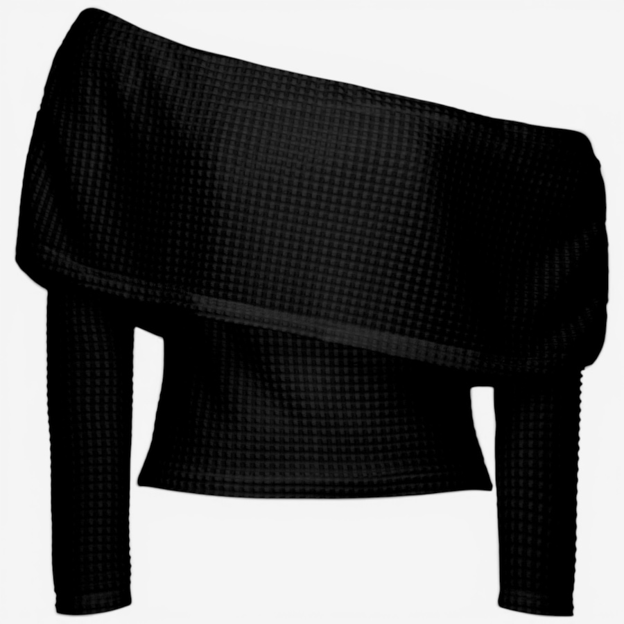 Image 121822_BLK.jpg, Product 121-822 / Price $79.88, Hilary MacMillan Geometric Knit Cowl Neck Top from Hilary MacMillan on TSC.ca's Fashion department