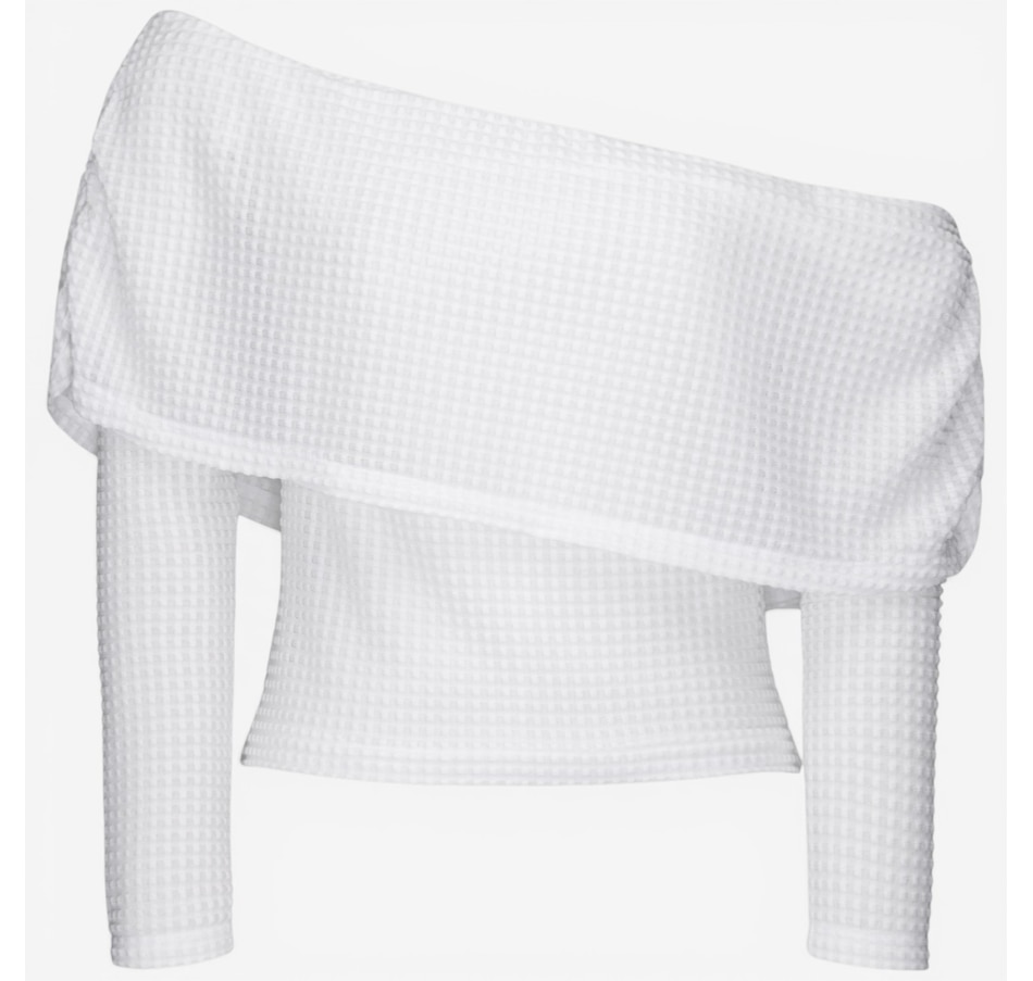 Image 121822_WHT.jpg, Product 121-822 / Price $79.88, Hilary MacMillan Geometric Knit Cowl Neck Top from Hilary MacMillan on TSC.ca's Fashion department