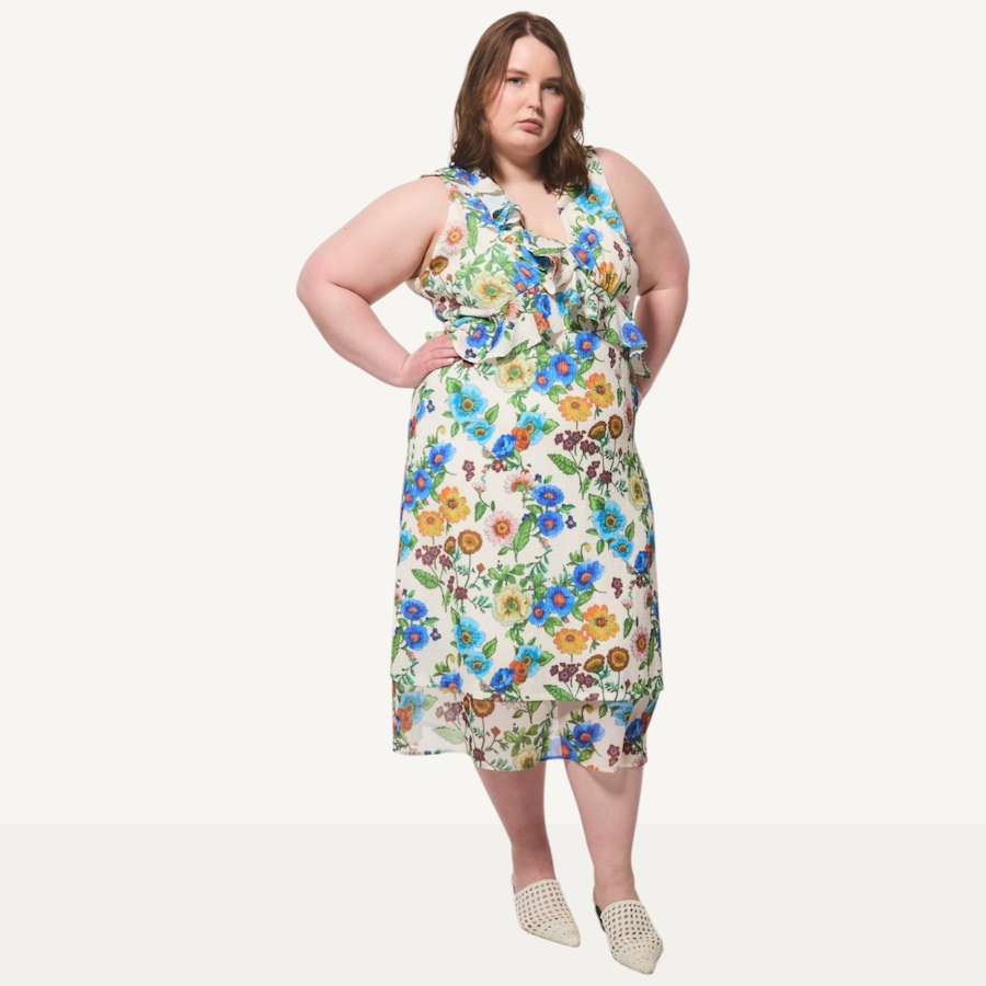 Image 121824_ALTMORE2.jpg, Product 121-824 / Price $129.88, Hilary MacMillan Antique Floral Ruffle Dress from Hilary MacMillan on TSC.ca's Fashion department
