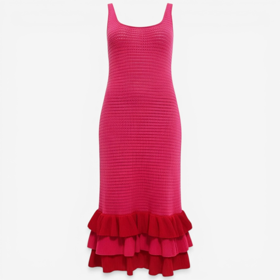 Image 121830_ALTMORE1.jpg, Product 121-830 / Price $119.88, Hilary MacMillan Crochet Knit Ruffle Hem Dress from Hilary MacMillan on TSC.ca's Fashion department
