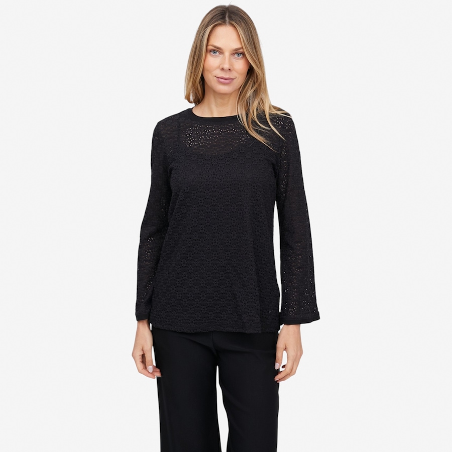 Image 121890_BLK.jpg, Product 121-890 / Price $79.99, Carrie-O Daisy Knit Top from Carrie O on TSC.ca's Fashion department