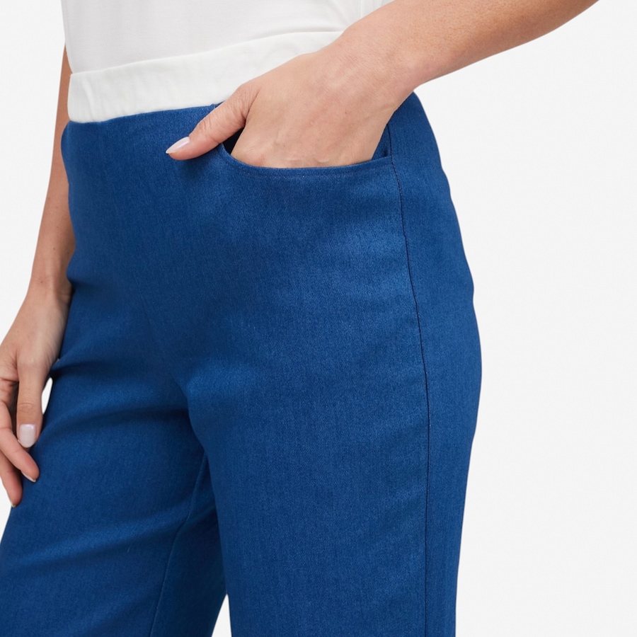 Image 121894_ALTMORE1.jpg, Product 121-894 / Price $99.99, Carrie-O Denim Knit Pull-On Pant with Contrast from Carrie O on TSC.ca's Fashion department