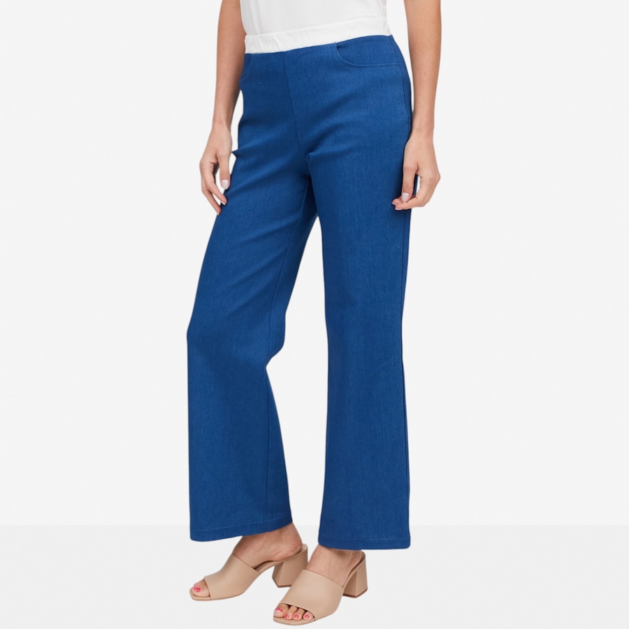 Image 121894_MMW.jpg, Product 121-894 / Price $99.99, Carrie-O Denim Knit Pull-On Pant with Contrast from Carrie O on TSC.ca's Fashion department