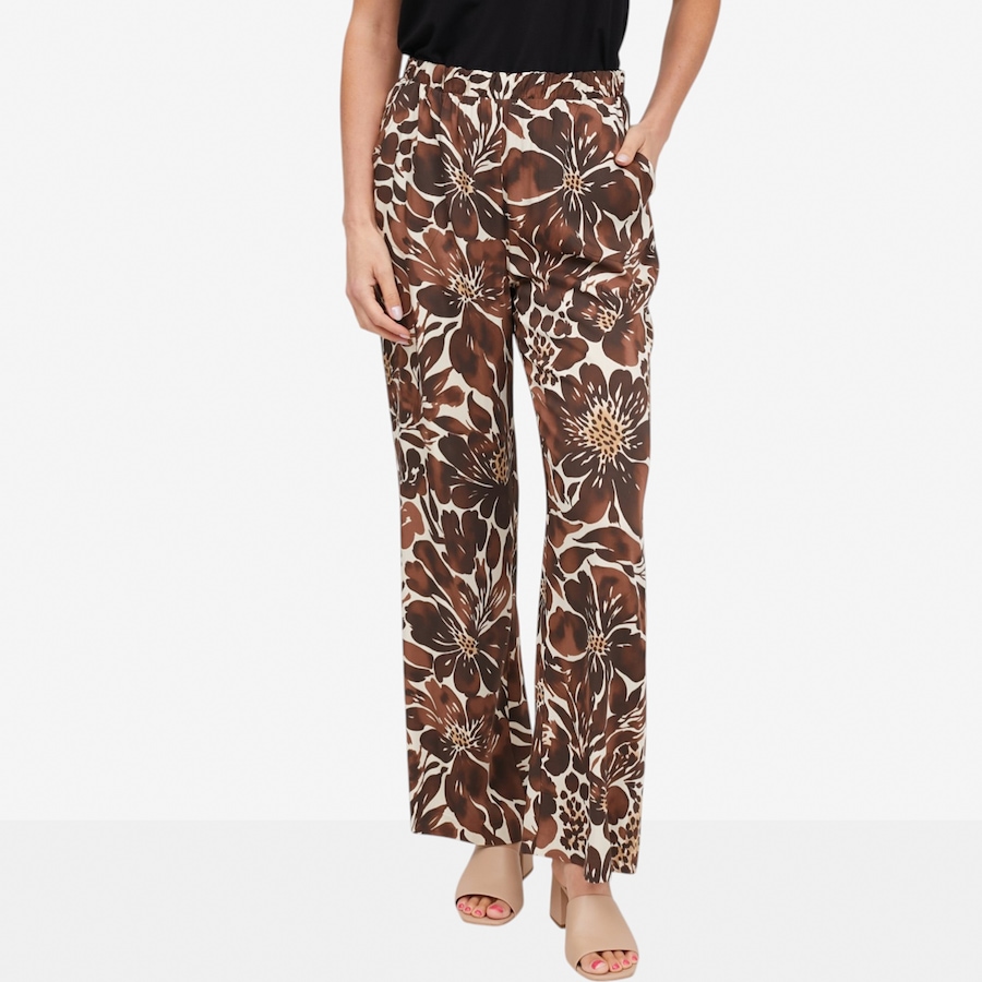 Image 121899_FLP.jpg, Product 121-899 / Price $54.88, Carrie O Viscose Bold Floral Print Wide Leg Pant with Pockets from Carrie O on TSC.ca's Fashion department