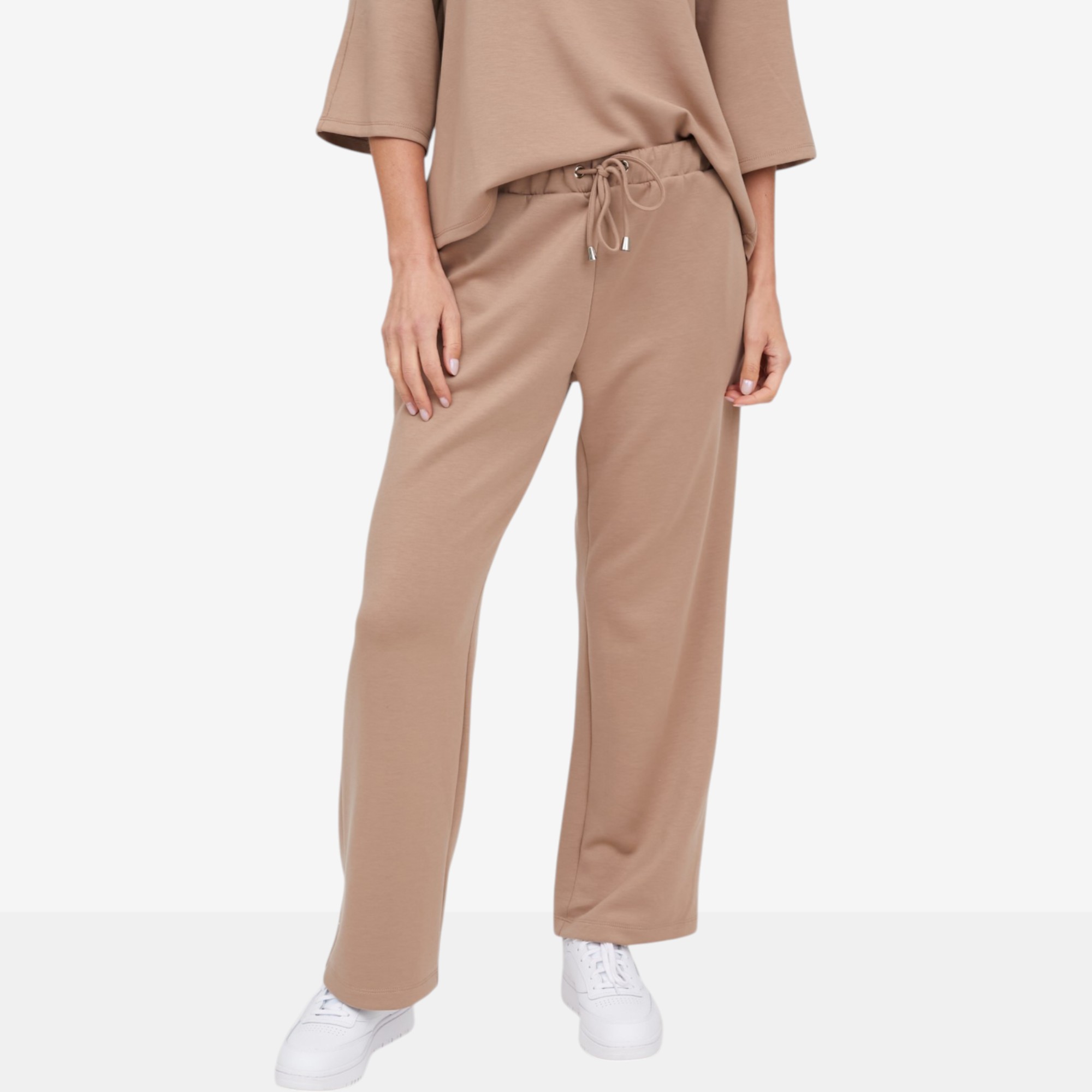Carrie O Super Soft Luxe Scuba Wide Leg Pull-On Pant with Pockets