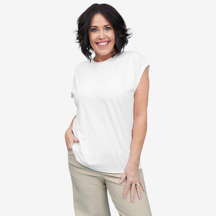 Image 121902_IVR.jpg, Product 121-902 / Price $59.99, Carrie O Essential Ultra Soft Jersey Kylie Top from Carrie O on TSC.ca's Fashion department