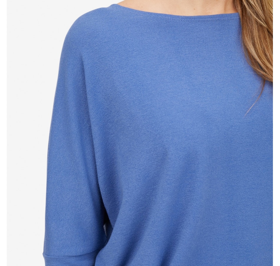 Image 121904_ALTMORE1.jpg, Product 121-904 / Price $79.99, Carrie O Stretchy Sweater Knit Boatneck Batwing Top from Carrie O on TSC.ca's Fashion department