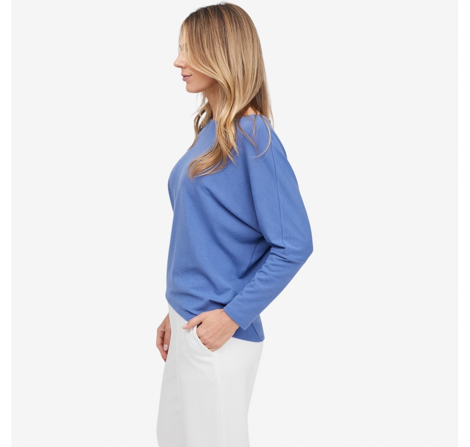 Image 121904_ALTMORE2.jpg, Product 121-904 / Price $79.99, Carrie O Stretchy Sweater Knit Boatneck Batwing Top from Carrie O on TSC.ca's Fashion department