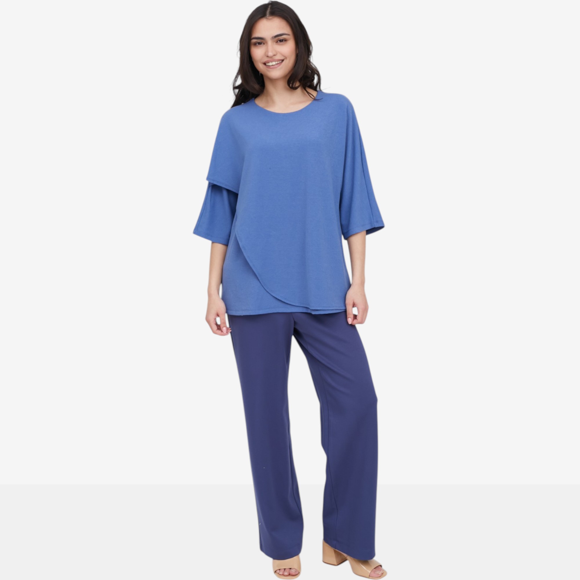 Mr. Max New Soft London Knit Dolman Sleeve Layered Top - TSC.ca