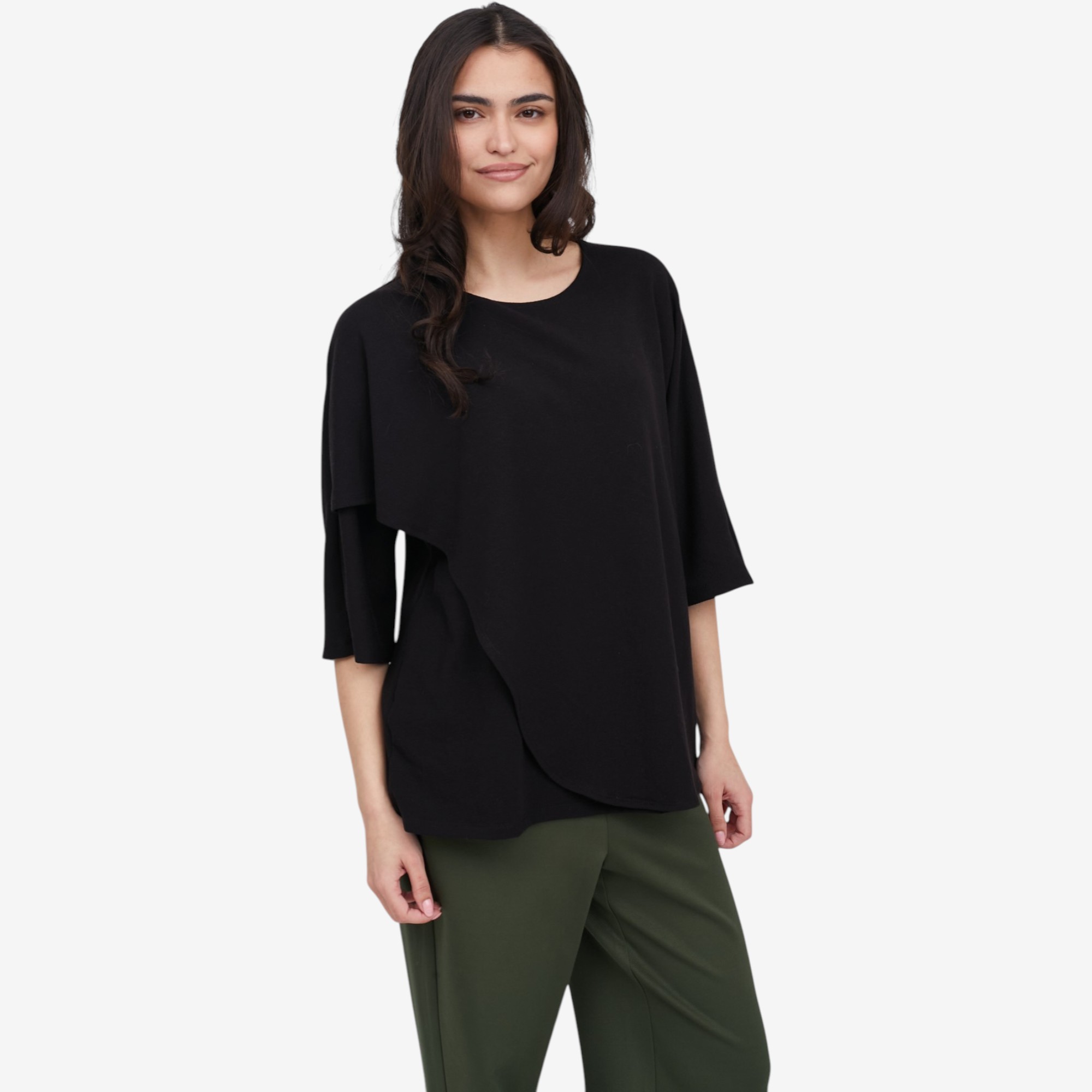 Mr. Max New Soft London Knit Dolman Sleeve Layered Top - TSC.ca