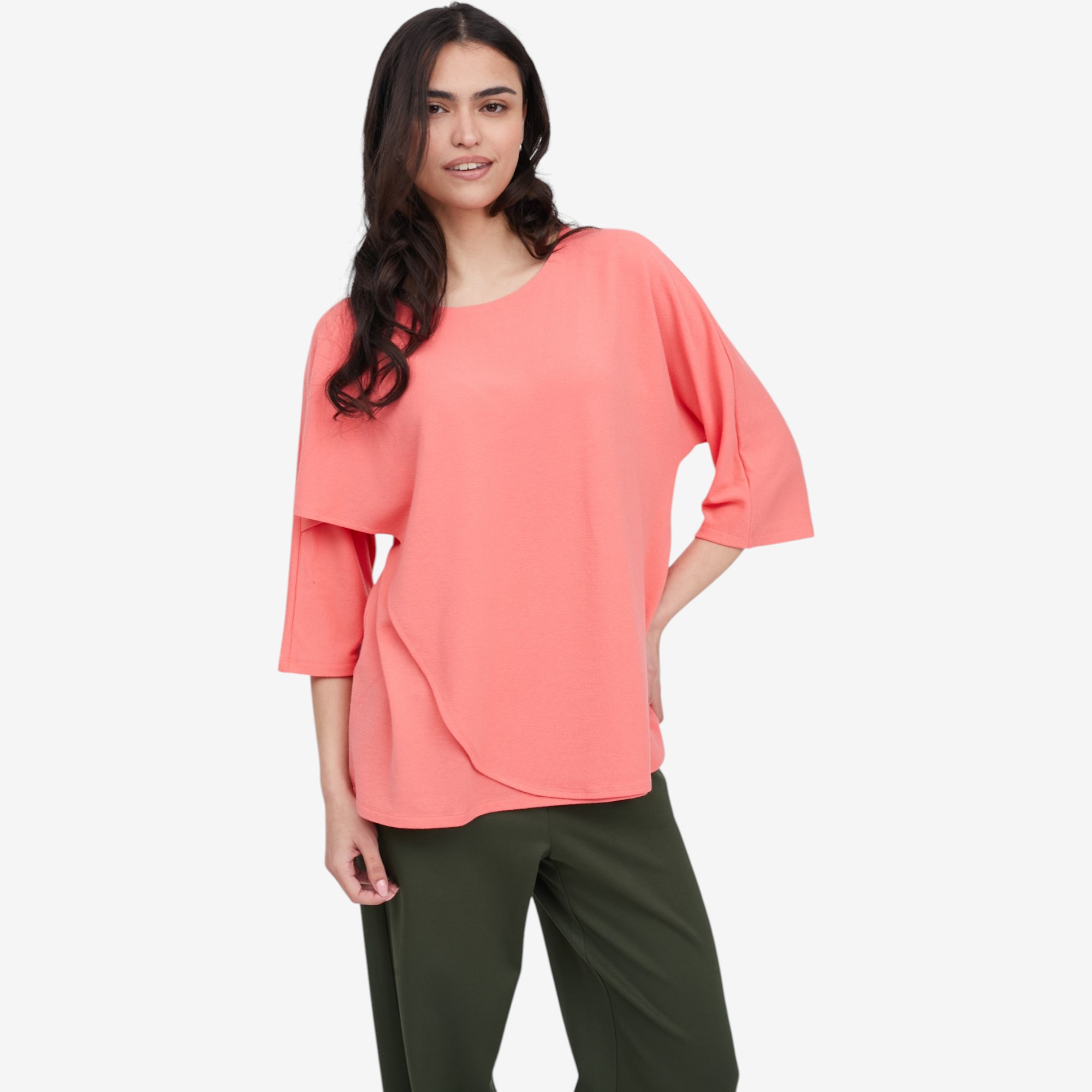 Mr. Max New Soft London Knit Dolman Sleeve Layered Top - TSC.ca