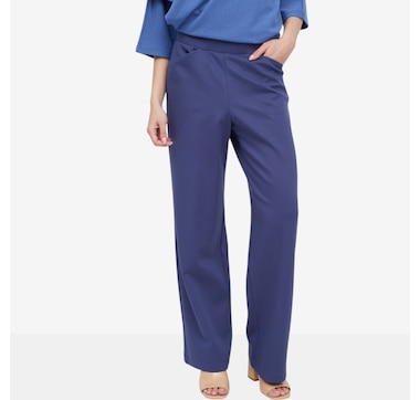 Mr. Max New Ponte Twill Soho Wide Leg Pant