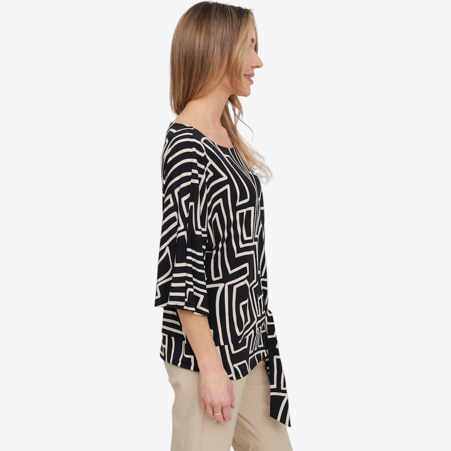 Image 121919_ALTMORE1.jpg, Product 121-919 / Price $39.88, Mr. Max Printed Brazil Knit Francesca Tie Front Top from Mr. Max on TSC.ca's Fashion department