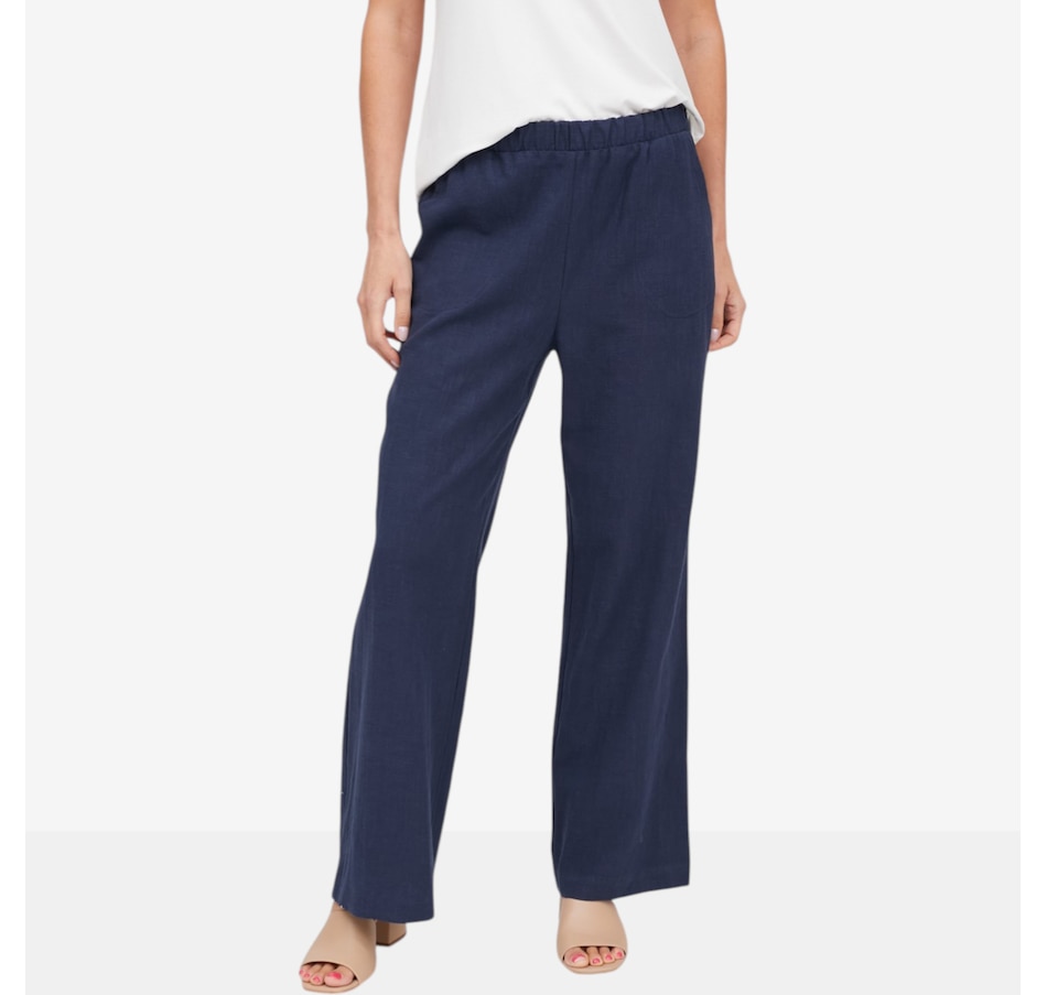 Image 121933_NVY.jpg, Product 121-933 / Price $109.99, Legacy Sandcelona Linen Cotton Wide Leg Pant from Legacy on TSC.ca's Fashion department