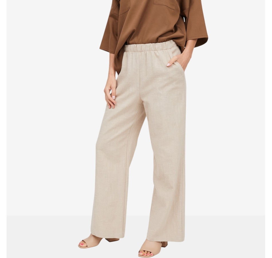 Image 121933_SAN.jpg, Product 121-933 / Price $109.99, Legacy Sandcelona Linen Cotton Wide Leg Pant from Legacy on TSC.ca's Fashion department