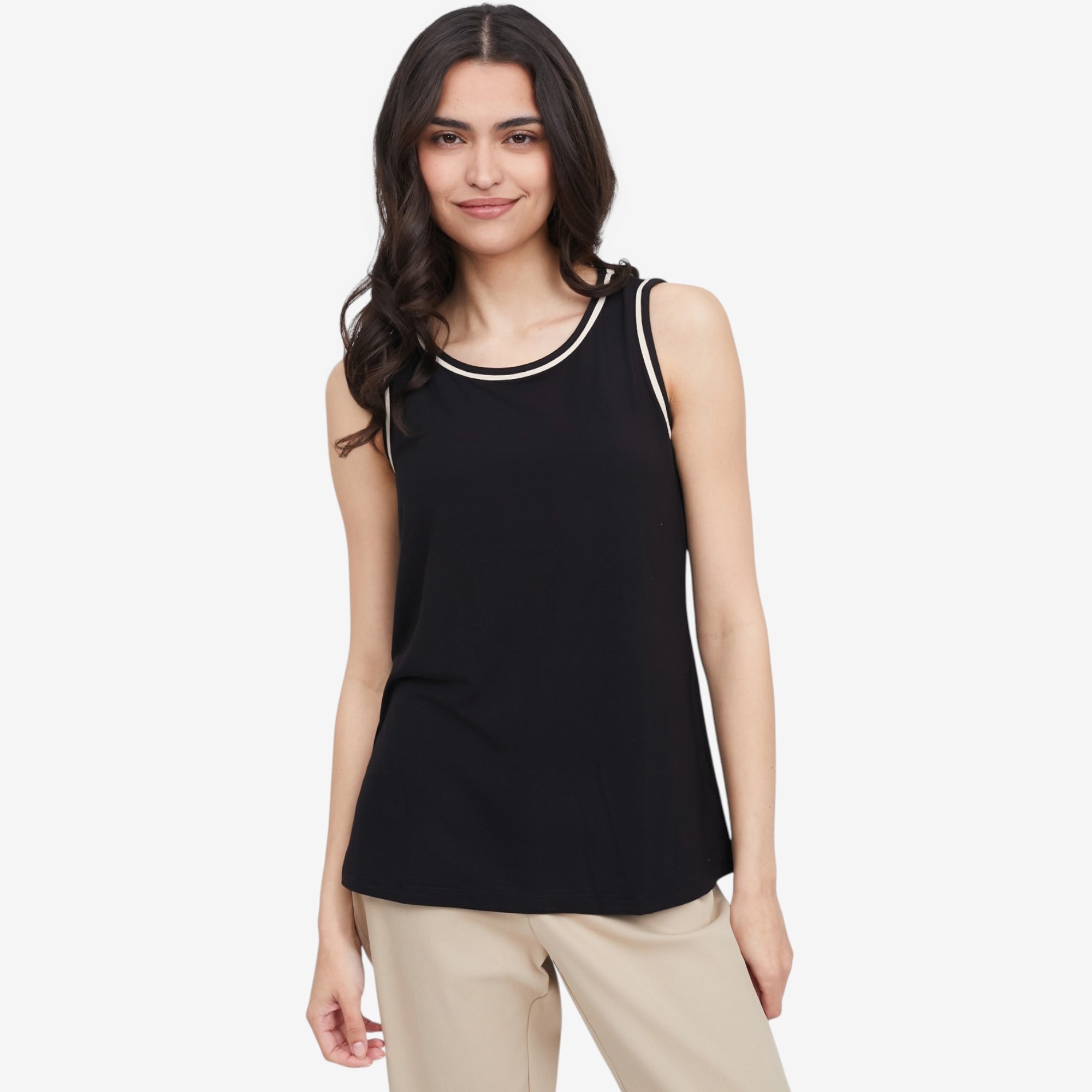 【TOGA PULLA】Tape jersey tank top TOGA PULLA/トーガプルラ】Grossy rib tank top：タンクトップ（シャツ