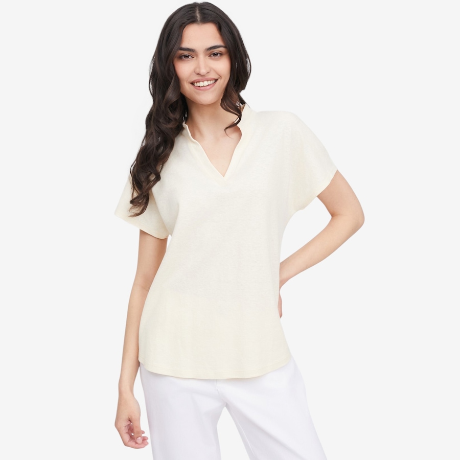 Image 121950_IVR.jpg, Product 121-950 / Price $59.88, Legacy Hemp Linen Jersey V-Neck Top from Legacy on TSC.ca's Fashion department