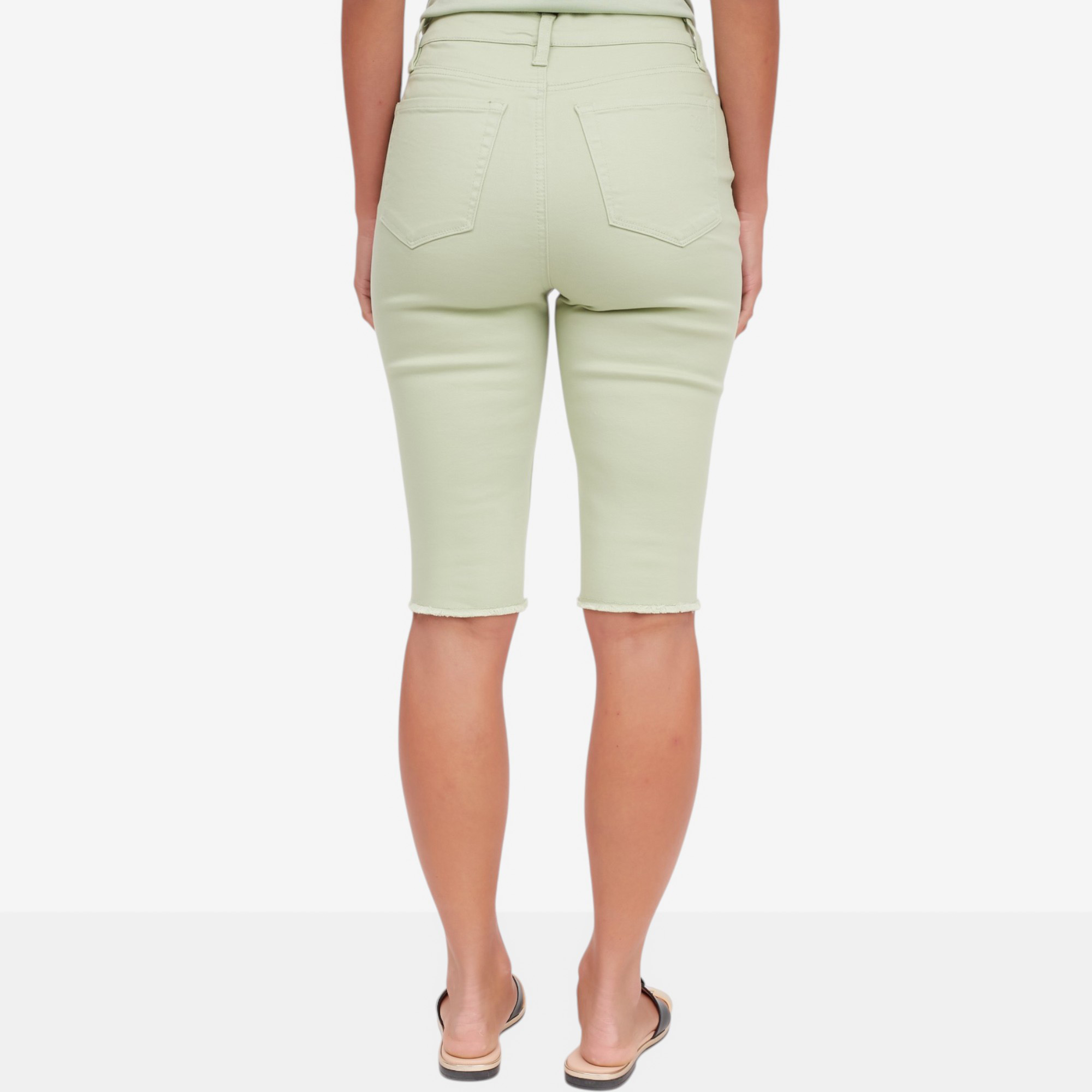 Diane Gilman Legacy Stretch Fray Hem Bermuda Shorts - TSC.ca