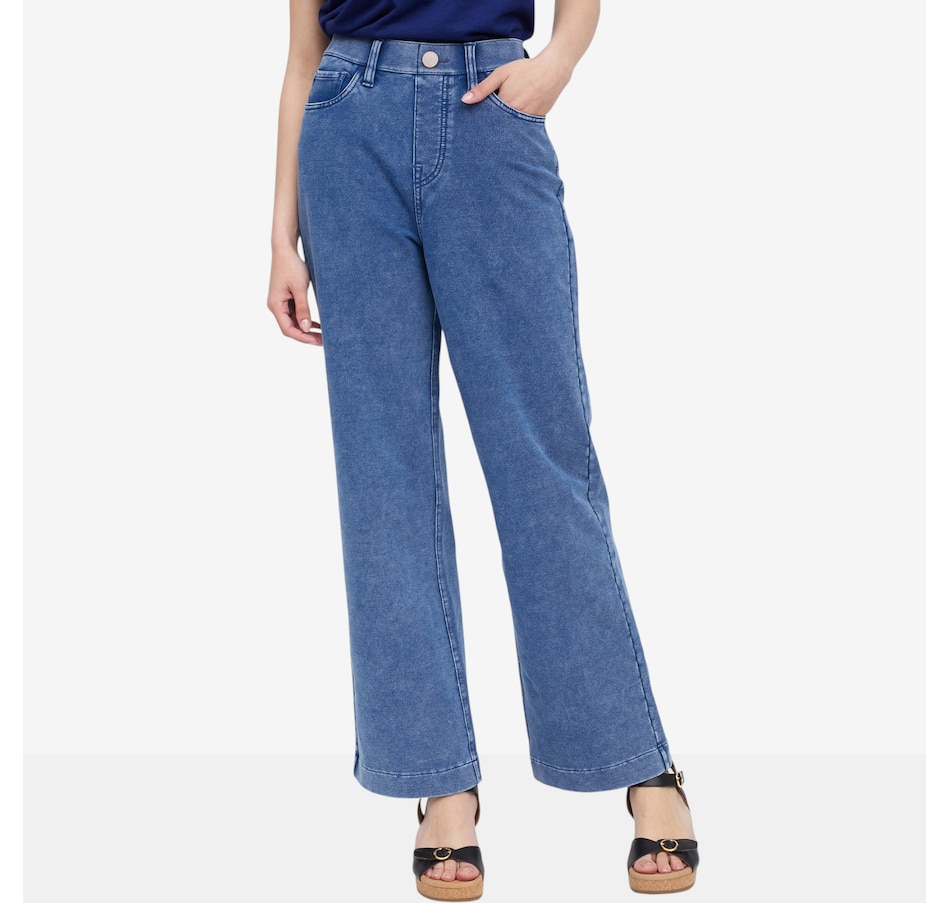 Image 121973_ALTMORE1.jpg, Product 121-973 / Price $94.99, Diane Gilman Pull-On Five Pocket Wide Leg Jean from DG2 by Diane Gilman on TSC.ca's Fashion department