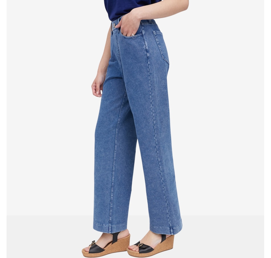Image 121973_ALTMORE2.jpg, Product 121-973 / Price $94.99, Diane Gilman Pull-On Five Pocket Wide Leg Jean from DG2 by Diane Gilman on TSC.ca's Fashion department