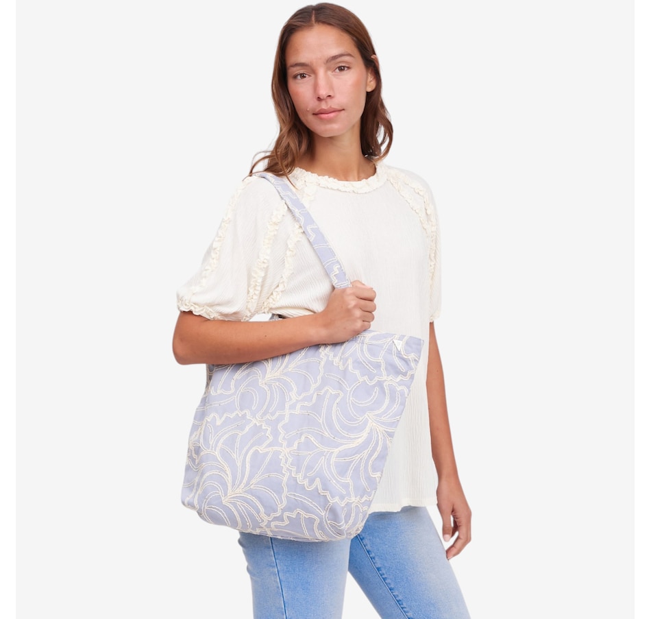 Image 121976_ALTMORE3.jpg, Product 121-976 / Price $69.99, Diane Gilman Cord and Sequin Embroidered Tote from DG2 by Diane Gilman on TSC.ca's Fashion department