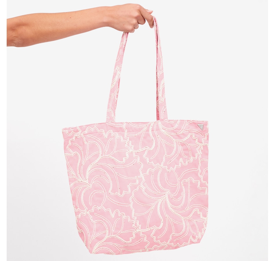 Image 121976_PEO.jpg, Product 121-976 / Price $69.99, Diane Gilman Cord and Sequin Embroidered Tote from DG2 by Diane Gilman on TSC.ca's Fashion department