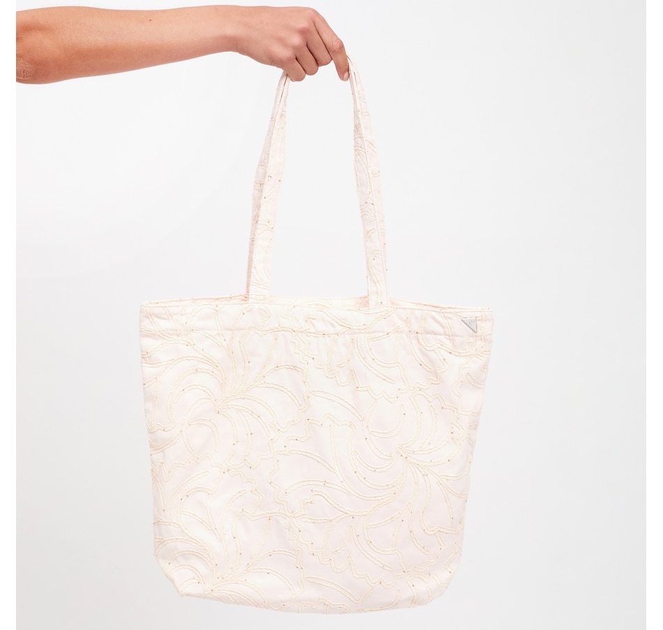 Image 121976_PO.jpg, Product 121-976 / Price $69.99, Diane Gilman Cord and Sequin Embroidered Tote from DG2 by Diane Gilman on TSC.ca's Fashion department
