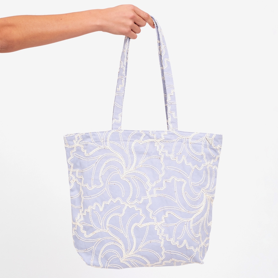 Image 121976_SKY.jpg, Product 121-976 / Price $39.88, Diane Gilman Cord and Sequin Embroidered Tote from DG2 by Diane Gilman on TSC.ca's Fashion department