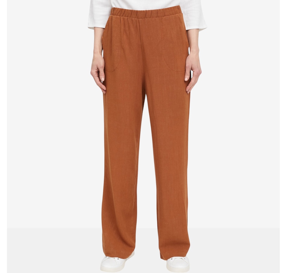 Image 121989_COP.jpg, Product 121-989 / Price $89.99, Mr. Max Magic Linen Wide Leg Pant from Mr. Max on TSC.ca's Fashion department