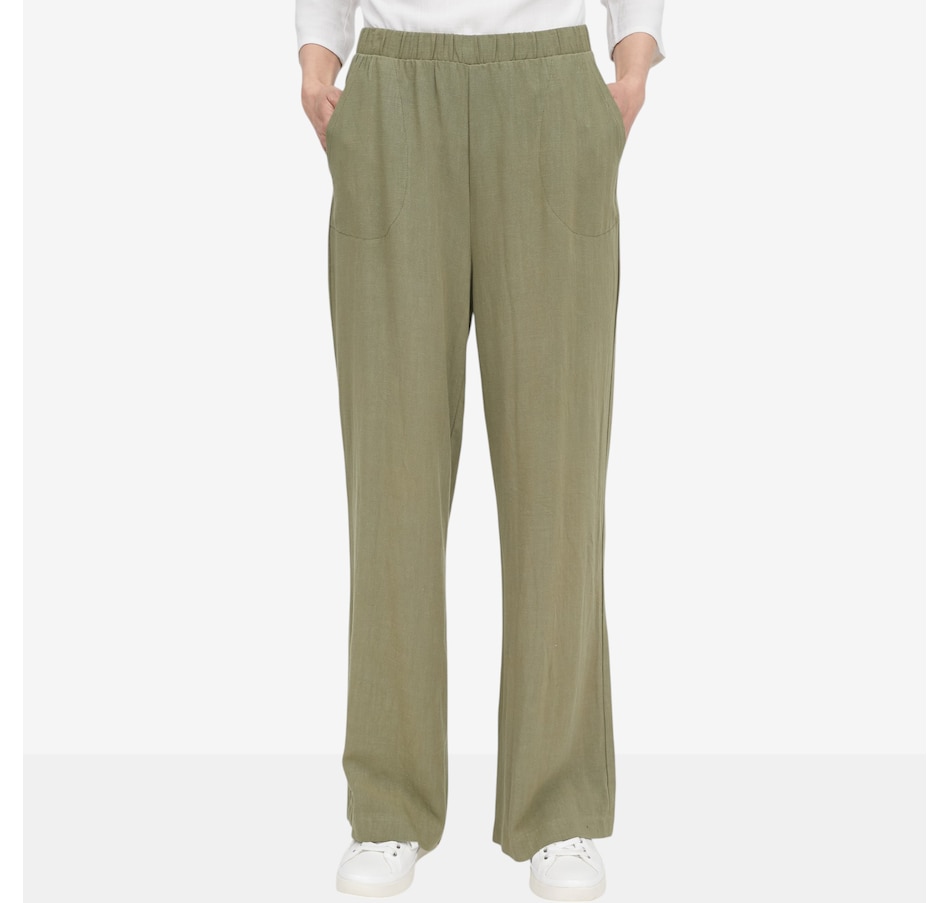 Image 121989_OLI.jpg, Product 121-989 / Price $89.99, Mr. Max Magic Linen Wide Leg Pant from Mr. Max on TSC.ca's Fashion department