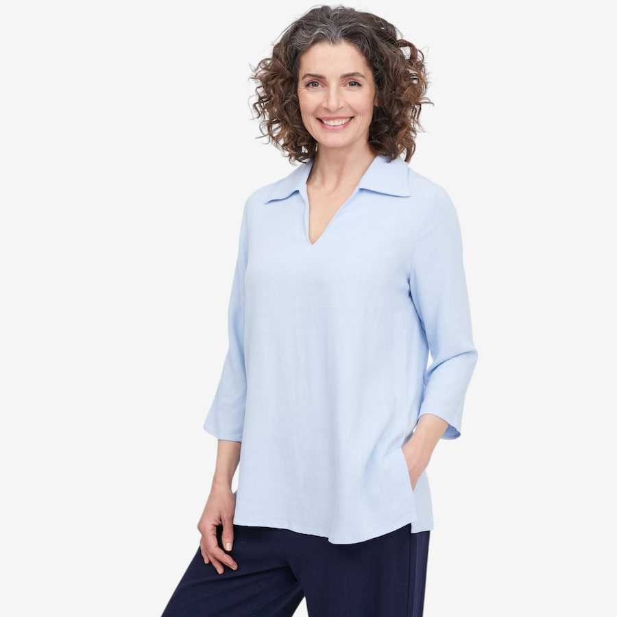Image 121990_BLU.jpg, Product 121-990 / Price $79.99, Mr. Max Magic Linen Tunic from Mr. Max on TSC.ca's Fashion department