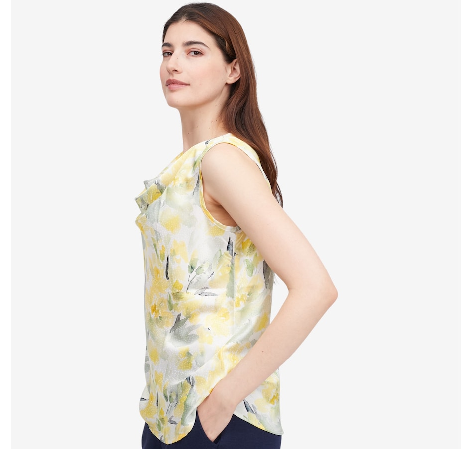 Image 122002_ALTMORE2.jpg, Product 122-002 / Price $59.99, Mr. Max Armani Jacquard Sleeveless Drape Neck Top from Mr. Max on TSC.ca's Fashion department