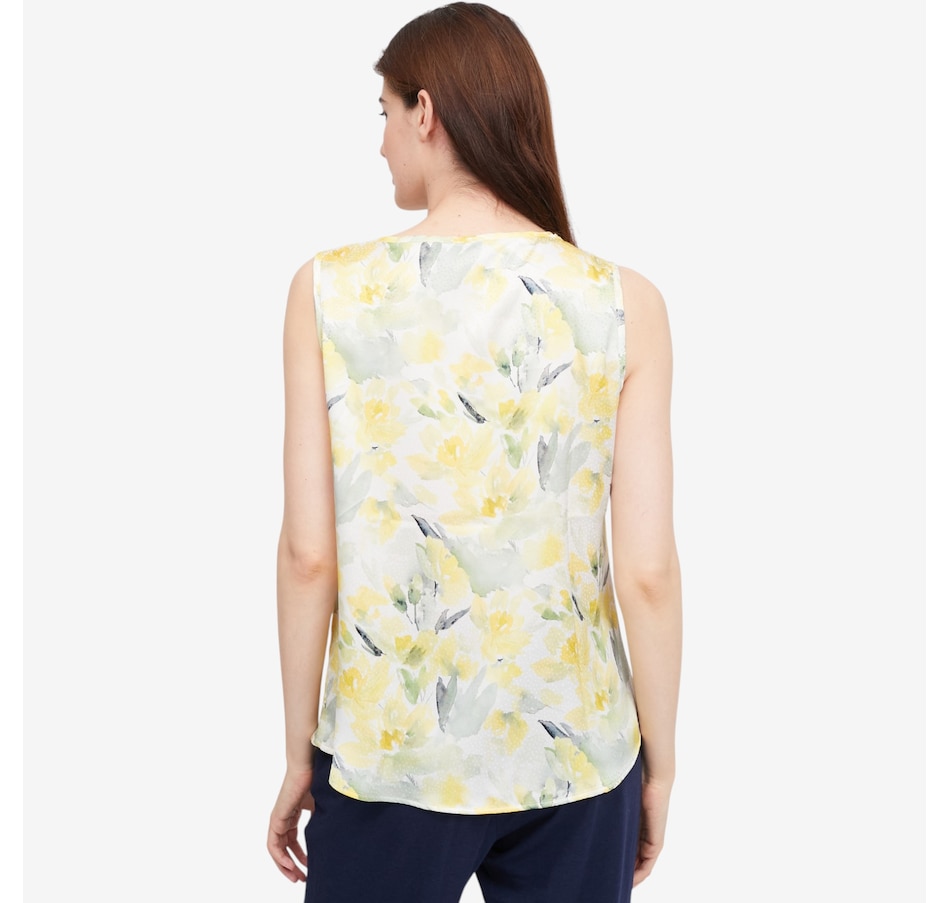 Image 122002_ALTMORE3.jpg, Product 122-002 / Price $59.99, Mr. Max Armani Jacquard Sleeveless Drape Neck Top from Mr. Max on TSC.ca's Fashion department