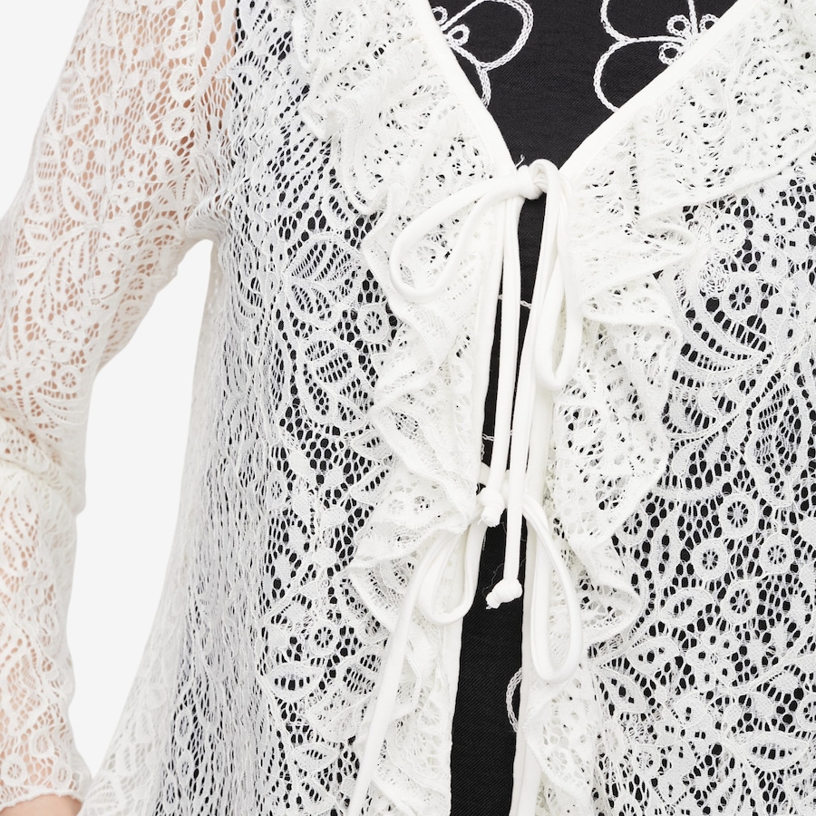 Image 122011_ALTMORE4.jpg, Product 122-011 / Price $44.88, Mr. Max Voila Lace Ruffle Cardigan from Mr. Max on TSC.ca's Fashion department